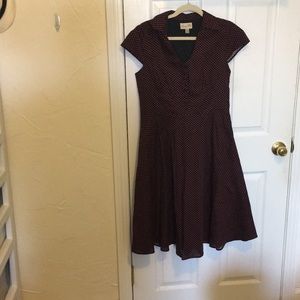 Lindy Bop Collared Button-Down Dress
